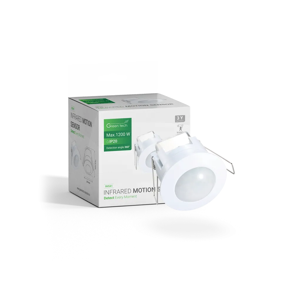 GREEN TECH Infrared Built-in Motion Sensor Green Tech IMS41, IP20, 360°