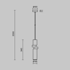 Pendant Light MOD303PL-01CFL2 | Modern Designer Hanging Lamp