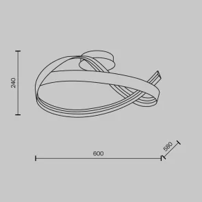 Chandelier MOD283CL-L34BS3K | Modern Designer LED Light