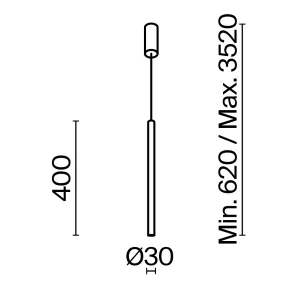 Viseča svetilka MOD159PL-L6W4K2 | Moderna bela LED svetilka 4000K