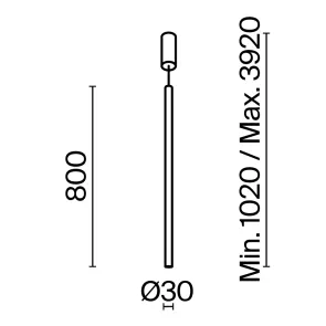 Viseča svetilka MOD160PL-L6W4K1 | Moderna bela LED svetilka 4000K