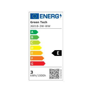 GREEN TECH LED zunanja stenska svetilka Green Tech 3W, 3000K, IP65 - J6018-3W-WW