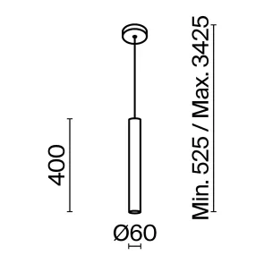 Viseča svetilka MOD161PL-01CM1 | Moderna srebrna minimalistična svetilka