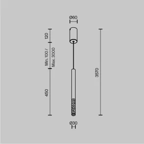 Viseča svetilka MOD157PL-L6G4K1 | Moderna zlata minimalistična svetilka