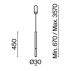 Viseča svetilka MOD157PL-L6W4K1 | Moderna bela minimalistična svetilka