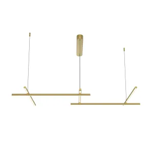 Viseča svetilka MOD278PL-L50G3K | Moderna zlata LED svetilka