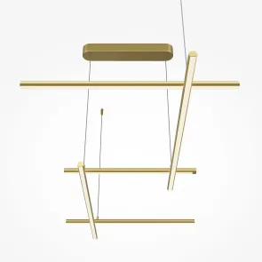 Viseča svetilka MOD278PL-L50G3K | Moderna zlata LED svetilka