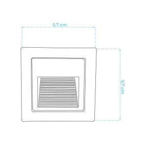 GREEN TECH LED zunanja zidna svetilka Green Tech 1W, 3000K, IP65 - JF01S-1W-WW