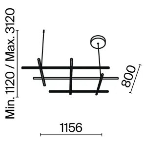 Pendant Light MOD278PL-L86G3K | Premium Gold LED Pendant Lamp