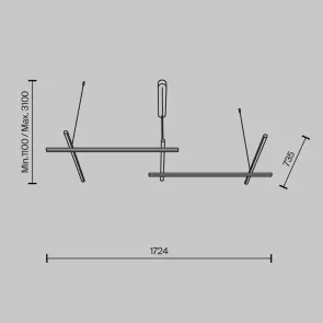 Pendant Light MOD278PL-L86G3K1 | Modern Gold LED Pendant Lamp