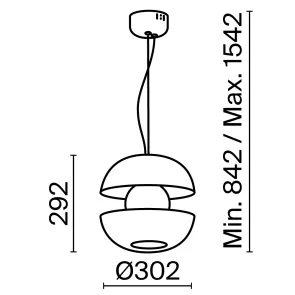 Pendant Light MOD322PL-L6G3K | Designer Glass LED Pendant Lamp
