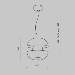 Pendant Light MOD322PL-L6G3K | Designer Glass LED Pendant Lamp