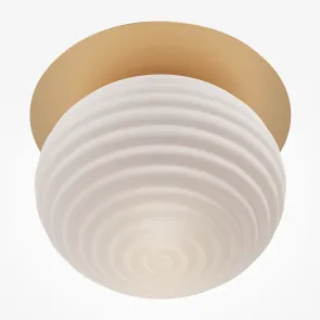 Stropna svetilka MOD268CL-01G | Moderna zlata steklena stropna svetilka