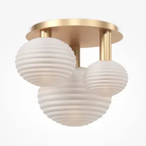 Ceiling Light MOD268CL-03G | Modern Gold Glass Ceiling Lamp