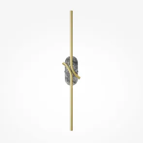 Stenska svetilka MOD256WL-L5BS3K2 | Moderna LED svetilka zlato in marmor