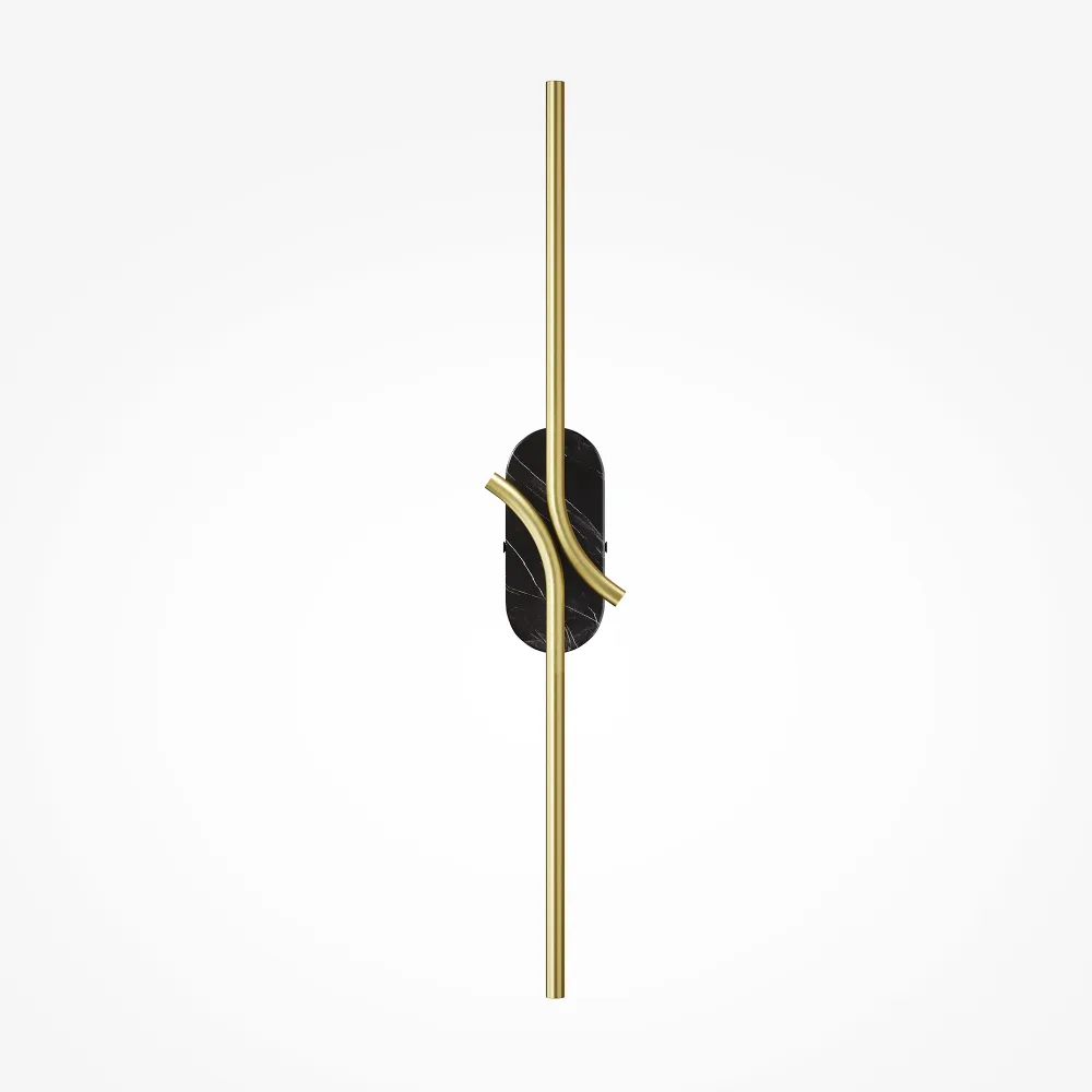 Wall Light MOD256WL-L5BS3K3 | Modern Gold & Black Marble LED Wall Lamp