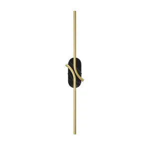 Wall Light MOD256WL-L5BS3K3 | Modern Gold & Black Marble LED Wall Lamp