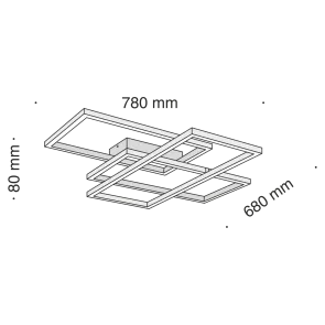 Ceiling Light MOD015CL-L80W | Modern White LED Ceiling Lamp