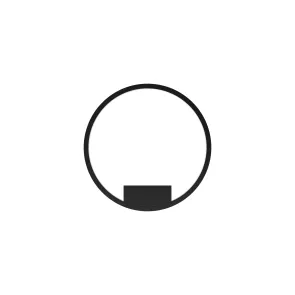 Stenska svetilka MOD058WL-L25BK | Moderna črna LED stenska svetilka