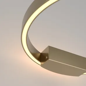 Wall Light MOD058WL-L25BS3K | Modern Brass Ring LED Wall Lamp