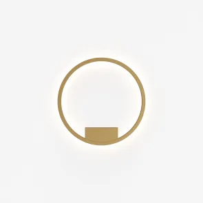 Stenska svetilka MOD058WL-L25BSK | Okrogla LED stenska svetilka medenina