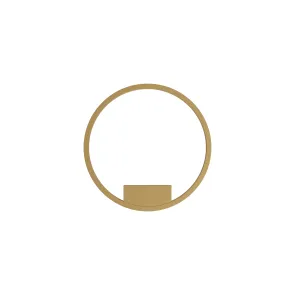 Wall Light MOD058WL-L25BSK | Modern Round Brass LED Wall Lamp