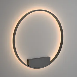Stenska svetilka MOD058WL-L50B3K | Velika črna LED stenska svetilka