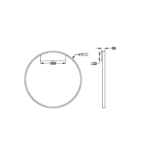 Wall Light MOD058WL-L50BS3K | Large Brass Ring LED Wall Lamp