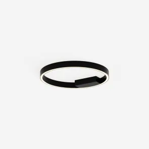 Ceiling Light MOD058CL-L25BK | Modern Black Ring LED Ceiling Lamp