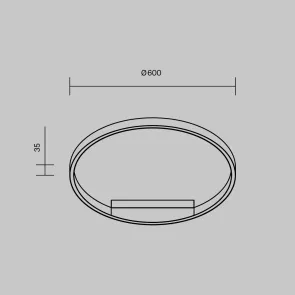 Ceiling Light MOD058CL-L35BSK Gold LED 35W Modern Round Ceiling Lamp for Contemporary Interiors
