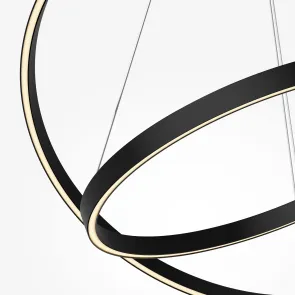 Pendant Light MOD058PL-L74BK Black LED 83W Modern Designer Chandelier