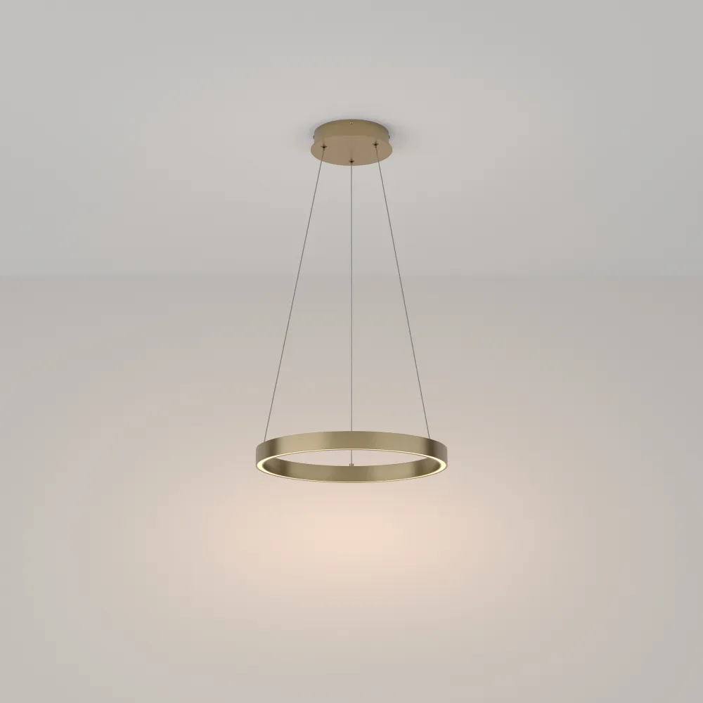 Pendant Light MOD058PL-L22BS3K Gold LED 25W Modern Round Chandelier 3000K