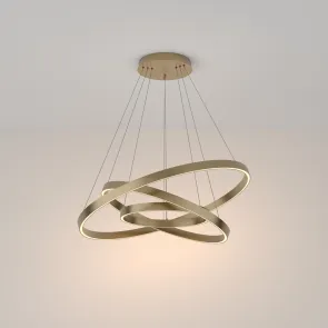 Pendant Light MOD058PL-L100BS3K Gold LED 115W Designer Chandelier 3000K