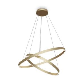 Pendant Light MOD058PL-L74BS4K Gold LED 88W Designer Chandelier 4000K