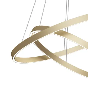 Pendant Light MOD058PL-L74BS4K Gold LED 88W Designer Chandelier 4000K