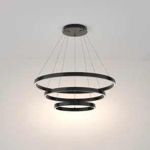Pendant Light MOD058PL-L100B4K Black LED 115W Designer Chandelier 4000K