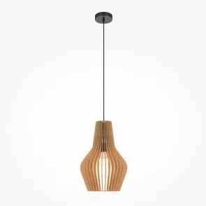 Pendant Light MOD191PL-01W1 Wooden Scandinavian Style Pendant Lamp E27