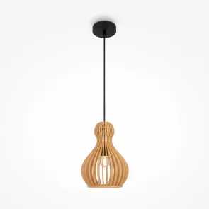 Pendant Light MOD192PL-01W Wooden Scandinavian Style Pendant Lamp E27