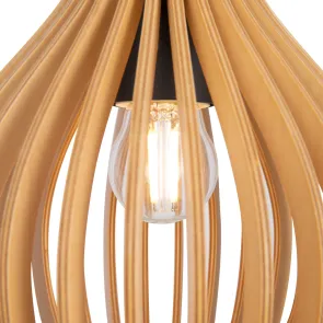 Pendant Light MOD192PL-01W Wooden Scandinavian Style Pendant Lamp E27