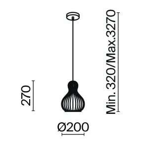 Pendant Light MOD192PL-01W Wooden Scandinavian Style Pendant Lamp E27