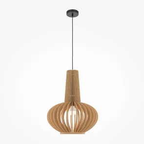Pendant Light MOD193PL-01W1 Wooden Pendant Lamp E27 for Modern Interiors