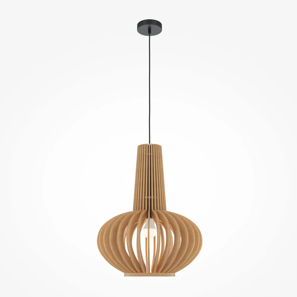 Pendant Light MOD193PL-01W1 Wooden Pendant Lamp E27 for Modern Interiors