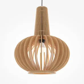 Pendant Light MOD193PL-01W1 Wooden Pendant Lamp E27 for Modern Interiors