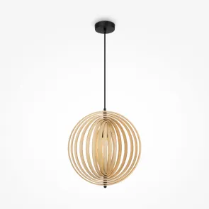 Pendant Light MOD197PL-01W Wooden Scandinavian Style Pendant Lamp E27