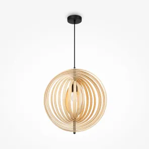 Pendant Light MOD197PL-01W1 Wooden Pendant Lamp E27 for Modern Interiors