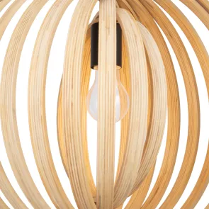 Pendant Light MOD197PL-01W1 Wooden Pendant Lamp E27 for Modern Interiors