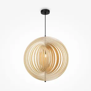 Pendant Light MOD197PL-01W2 Wooden Scandinavian Style Pendant Lamp E27