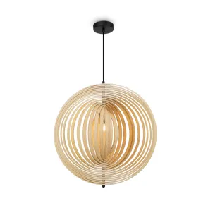 Pendant Light MOD197PL-01W2 Wooden Scandinavian Style Pendant Lamp E27