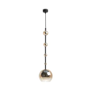 Pendant Light MOD227PL-01B1 Black Glass Pendant Lamp Modern Designer Chandelier E27