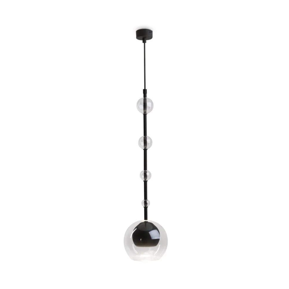 Pendant Light MOD227PL-01B Black Glass Pendant Lamp Modern Designer Chandelier GU10
